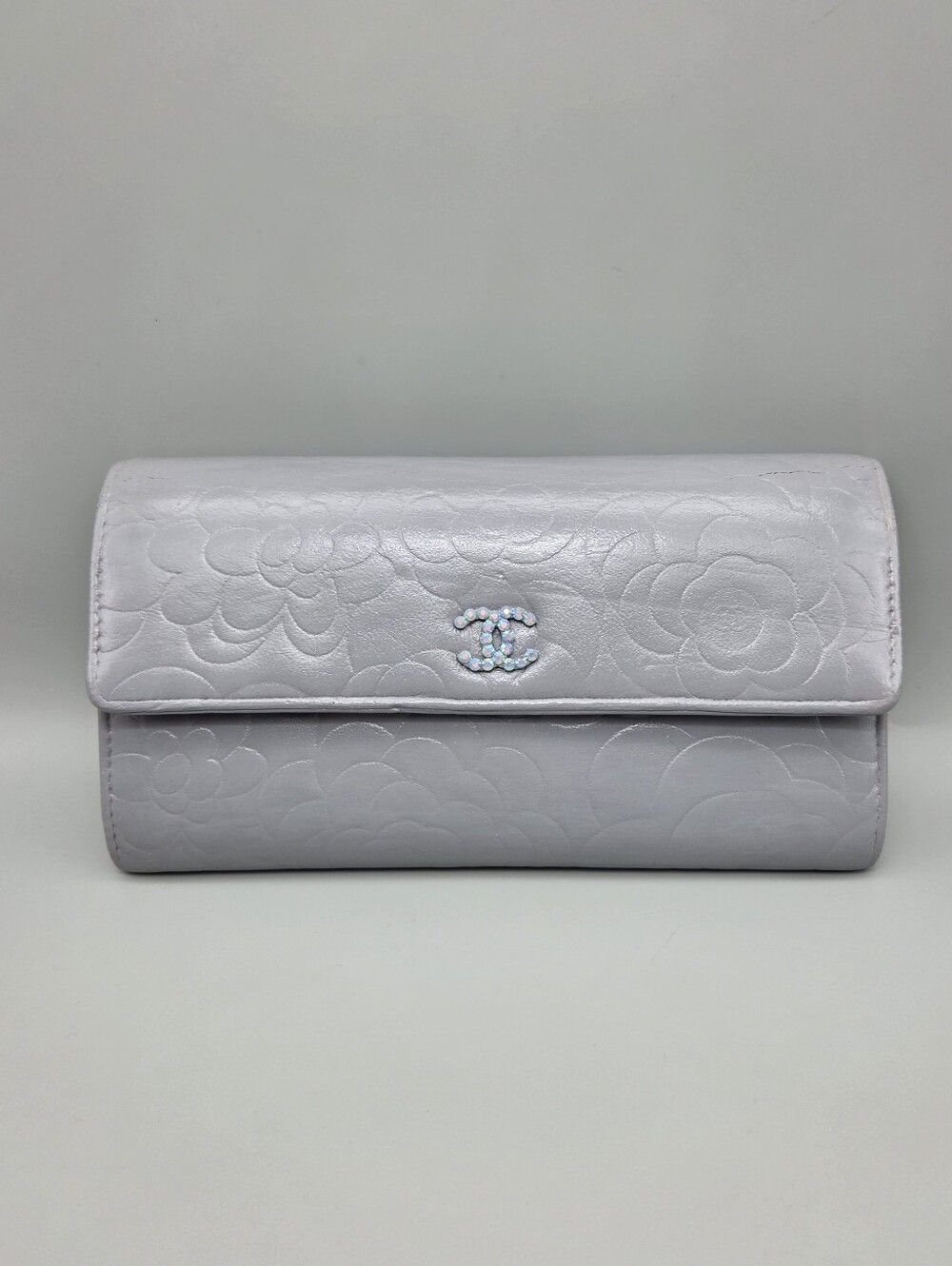 🩶CHANEL Authentic Grey Authentic Camilla Wallet/Clutch🩶